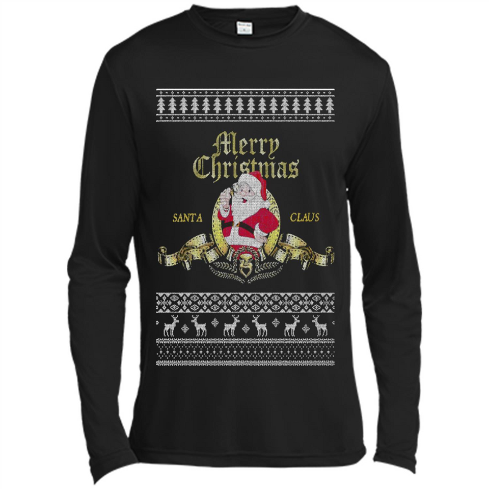 Christmas Santa Goldwyn Mayer Logo - Canvas Long Sleeve T-Shirt