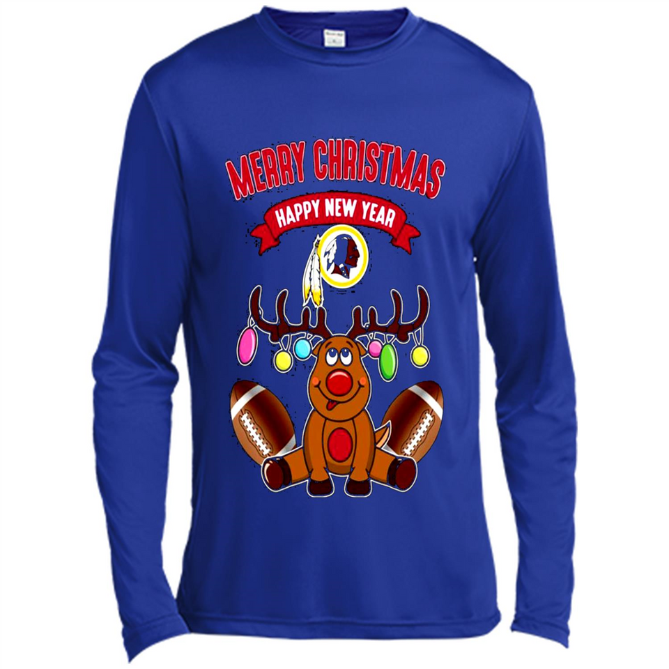 Washington Redskins NFL Reindeer Funny Merry Christmas And Happy New Year