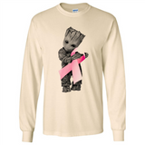 Groot Hug Breast Cancer - Long Sleeve T-Shirt