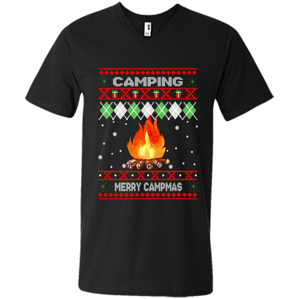 Merry Campmas Ugly Christmas - Men's V-Neck