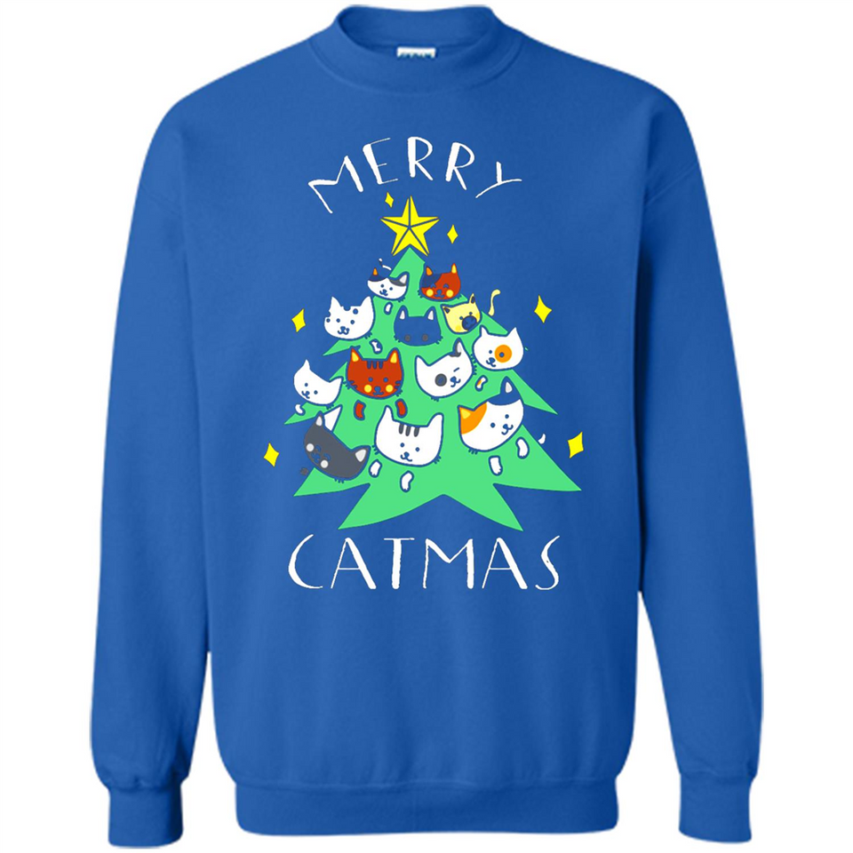 Merry Catmas Funny Cool Christmas Mug PINGPONG - Sweatshirt