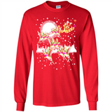 Hummingbird Santa Sleigh - Long Sleeve T-Shirt