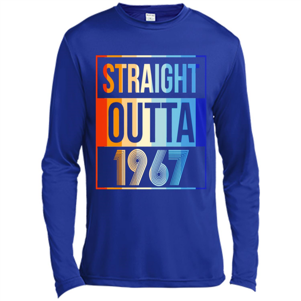 Retro Straight Outta 1967 51 Years Old - Canvas Long Sleeve T-Shirt