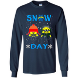 Snow Day Shirt For Los Angeles Chargers Vs Minion Fans pingpong