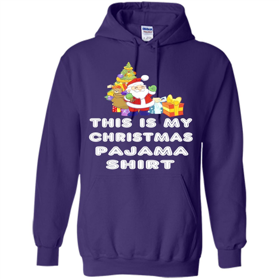 This is My Christmas Pajama Shirt - Santa Bear Tree Gift Tee