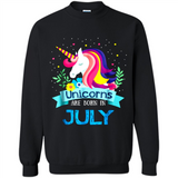 Unicorns are born in July Birthday Rainbow Gift Ladies Custom