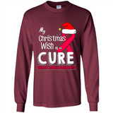 My Christmas Wish Is A Cure Breast Cancer Awareness sweater PINGPONG