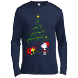 Snoopy Christmas Tree T-Shirt - Canvas Long Sleeve T-Shirt