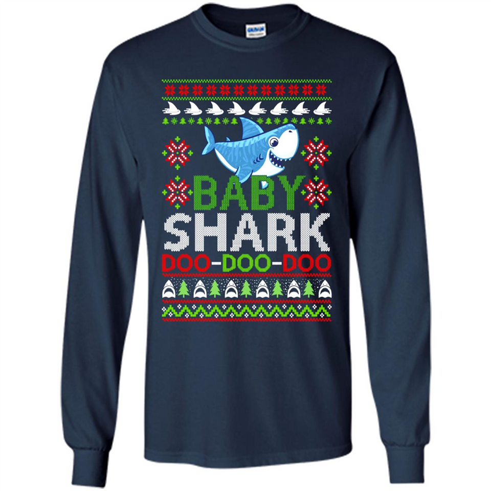 Baby shark Doo Doo Doo Christmas - Long Sleeve T-Shirt