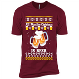 All I want for Christmas is Beer sweater - Premium Short Sleeve T-Shirt