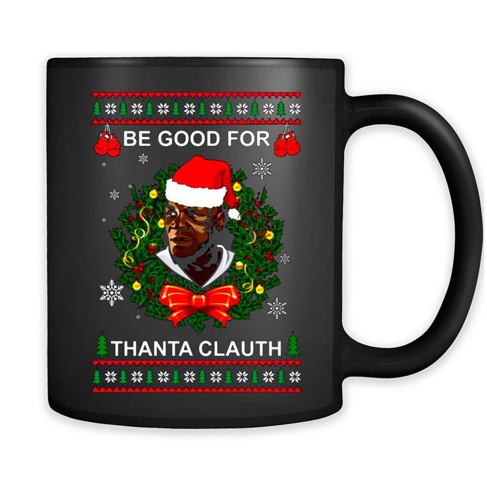 Mike Tyson Thanta Clauth Santa Claus Christmas sweater PINGPONG
