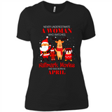Never Underestimate An April Woman Watches Hallmark Movies Sweatshirt PINGPONG
