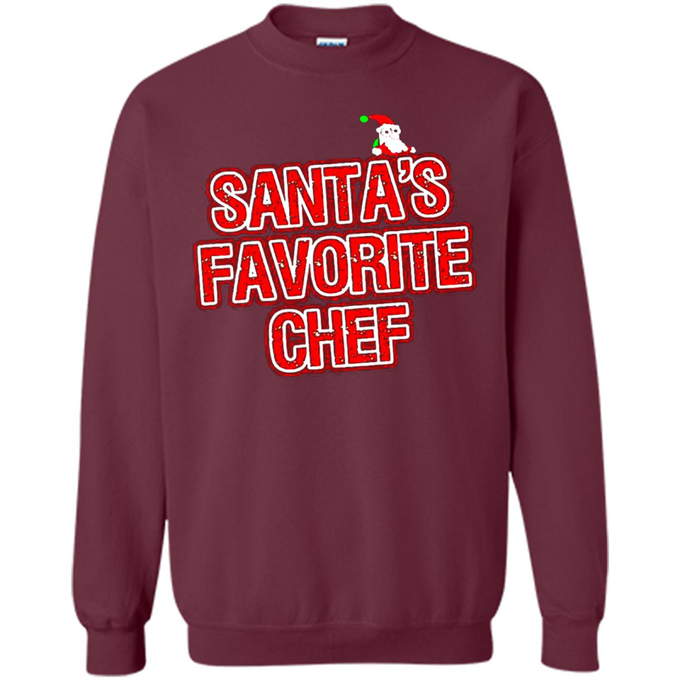 Funny Christmas Clothes - Santas Favorite Chef - Sweatshirt