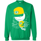 Jack Skellington The Nightmare Before Christmas-Packers Football - Sweatshirt