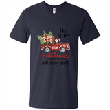 Snoopy This Is My Hallmark Christmas Movies Watching T-Shirt - Men's V-Neck
