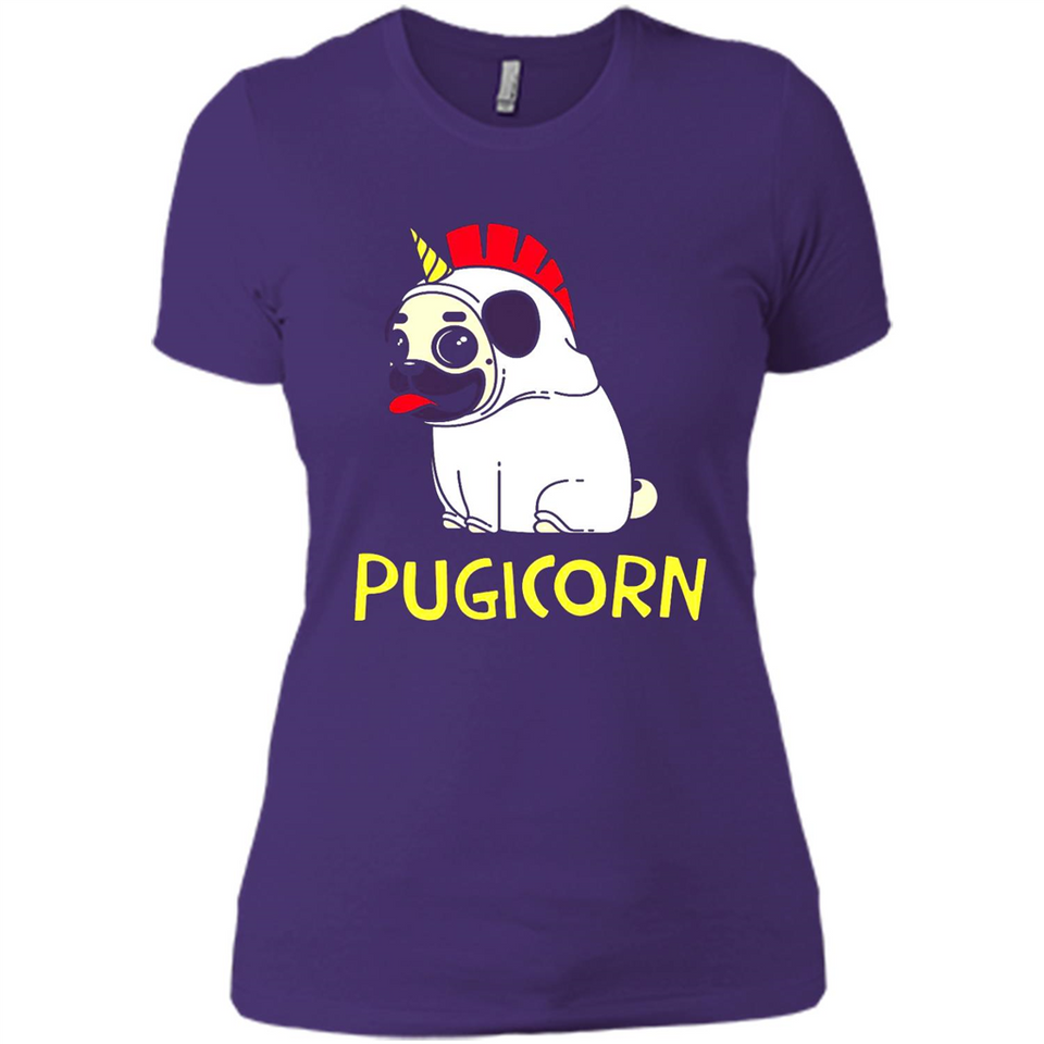 Pugicorn Pug Unicorn Funny Shirt PINGPONG - Ladies' Boyfriend T-Shirt