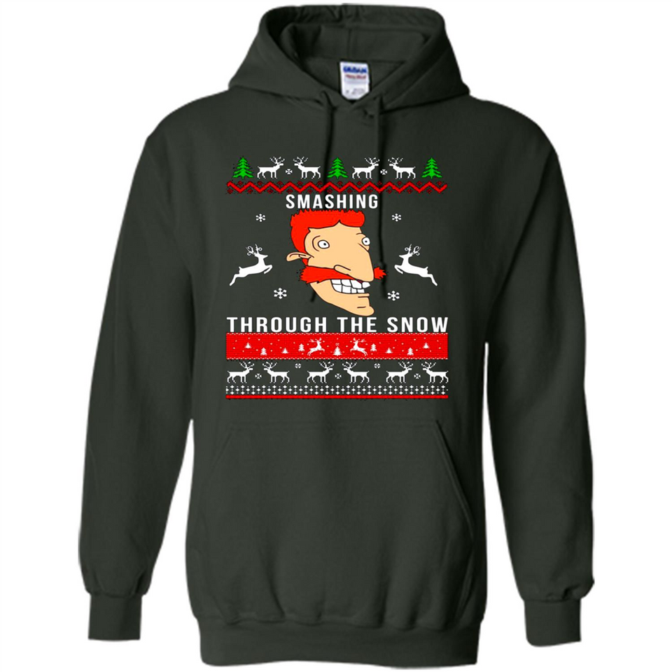 Nigel Thornberry Smashing through the snow Christmas sweatshirt PINGPONG