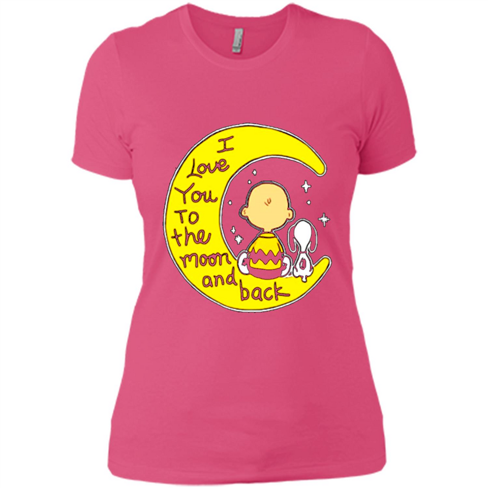 I LOVE YOU TO THE MOON AND BLACK CHARLIE BROWN AND SNOOPY
