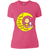 I LOVE YOU TO THE MOON AND BLACK CHARLIE BROWN AND SNOOPY