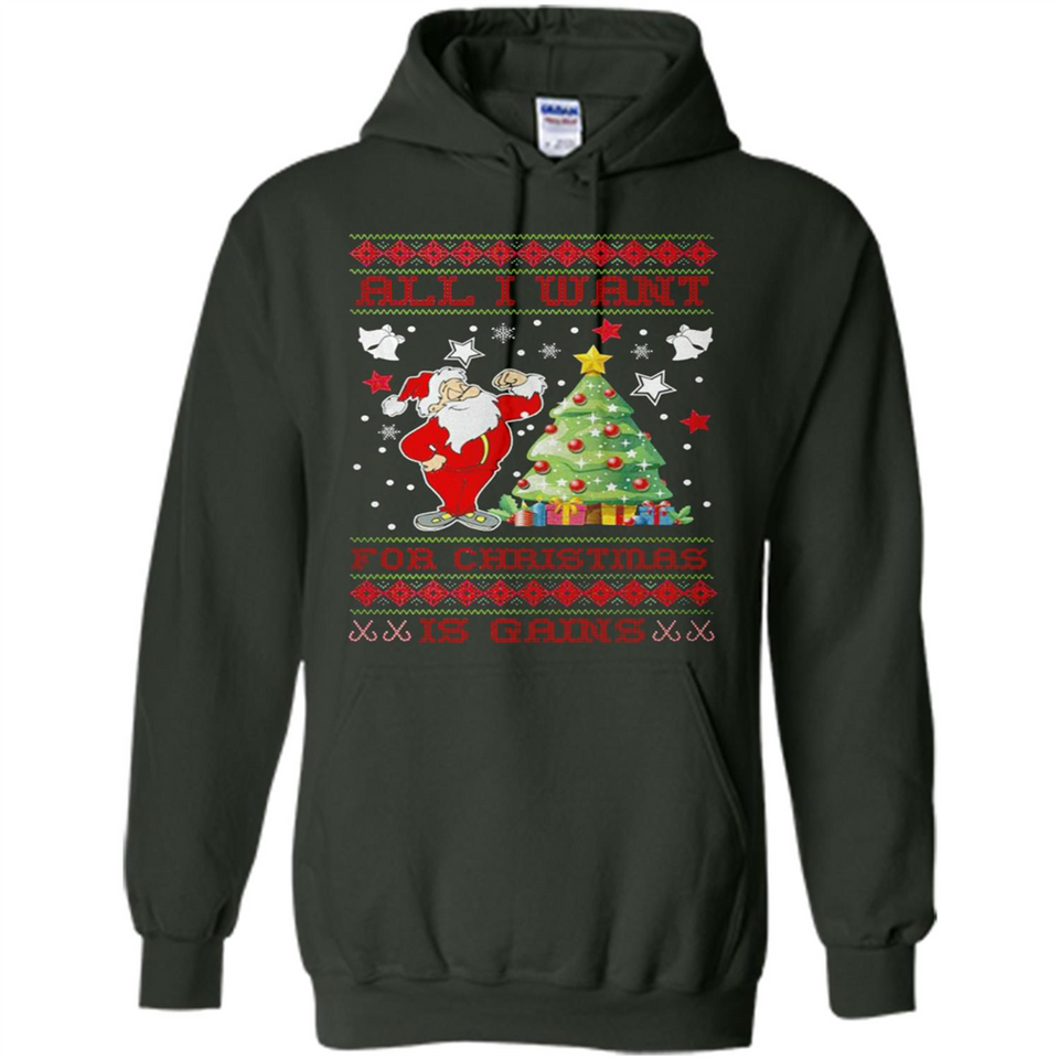 All I Want For Christmas Is Gains Christmas Tree Santa Claus