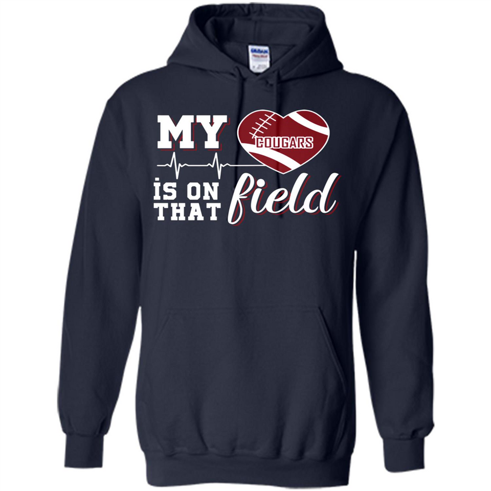 Washington State Cougars Football My Heart is on that Field - Hoodie