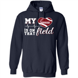 Washington State Cougars Football My Heart is on that Field - Hoodie