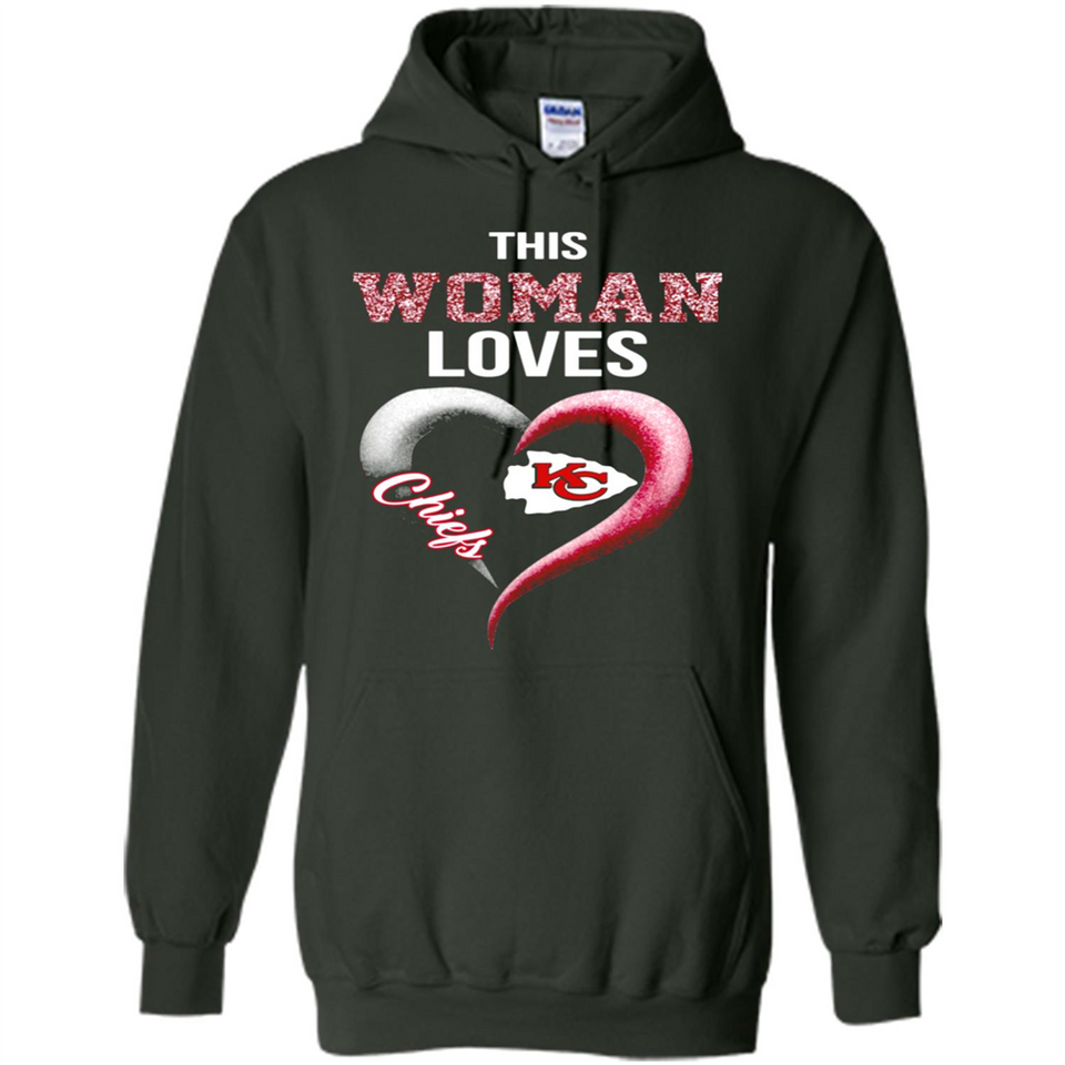 This Woman love Chiefs NFL football team - Hoodie