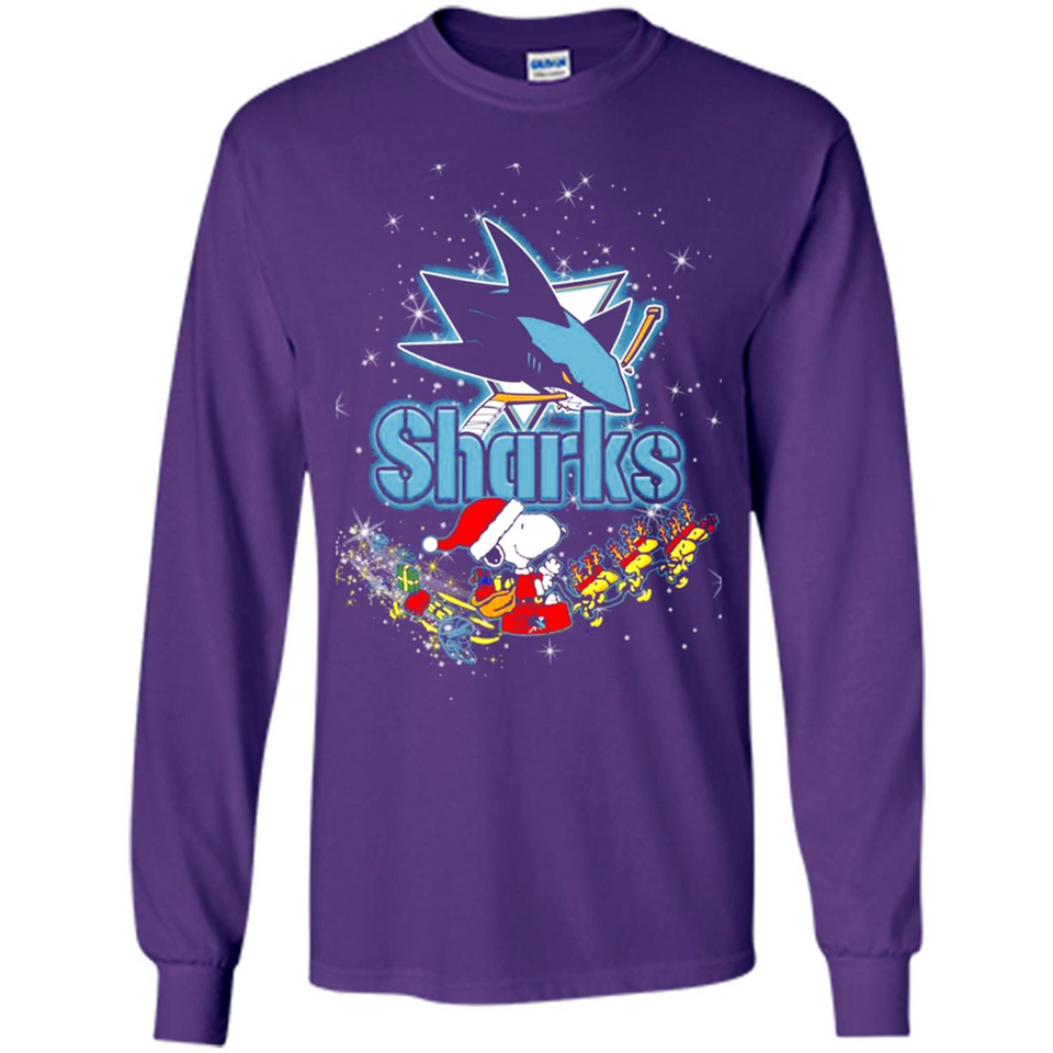 Snoopy Christmas San Jose Sharks - Long Sleeve T-Shirt