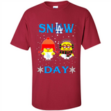Snow Day Shirt For Los Angeles Dodgers Vs Minion Fans pingpong