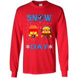 Snow Day Shirt For Columbus Blue Jackets Vs Minion Fans pingpong
