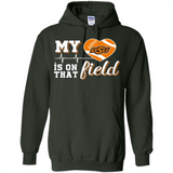 Oklahoma State Cowboys Football My Heart is on that Field - Hoodie