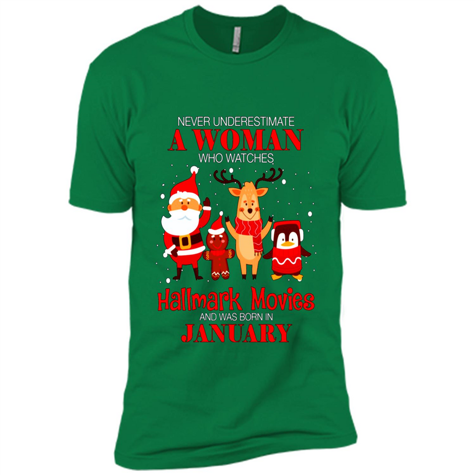 Never Underestimate A January Woman Watches Hallmark Movies Sweatshirt PINGPONG