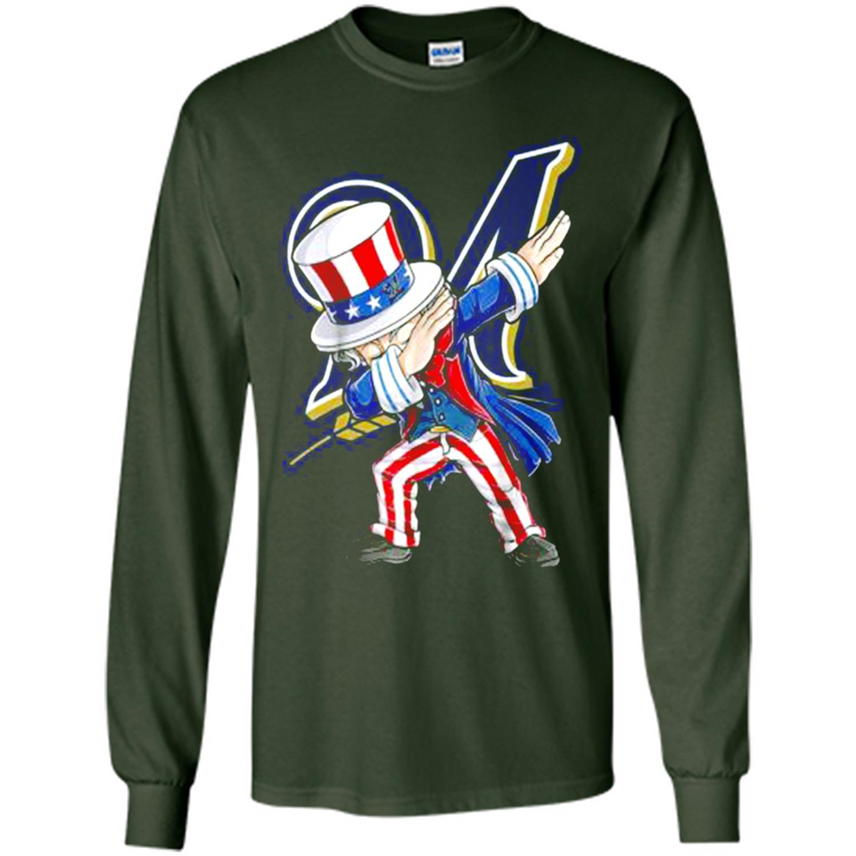 MLB MILWAUKEE BREWERS UNCLE SAM DABBING INDEPENDENCE DAY