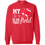 Wisconsin Badgers Football My Heart is on that Field - Sweatshirt