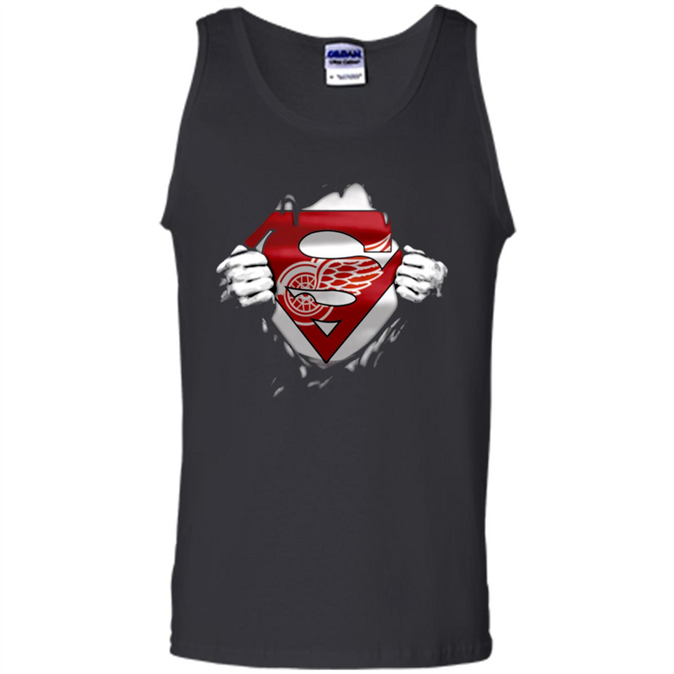 Detroit Red Wings And Superman Fans - Tank Top