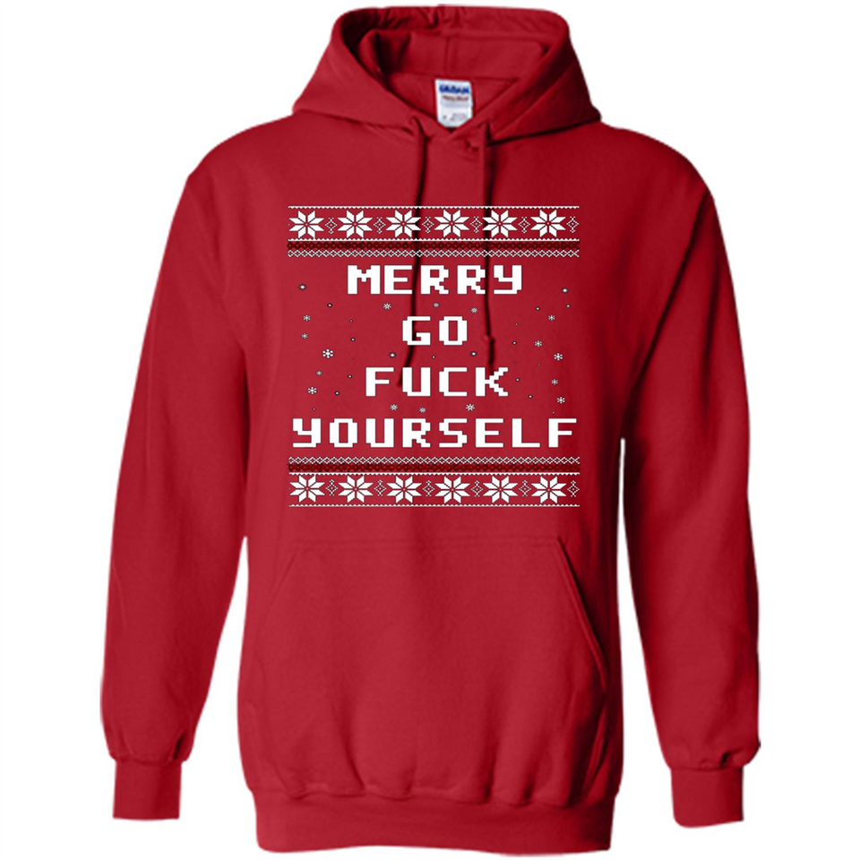 Merry go fuck yourself Christmas sweatshirt PINGPONG
