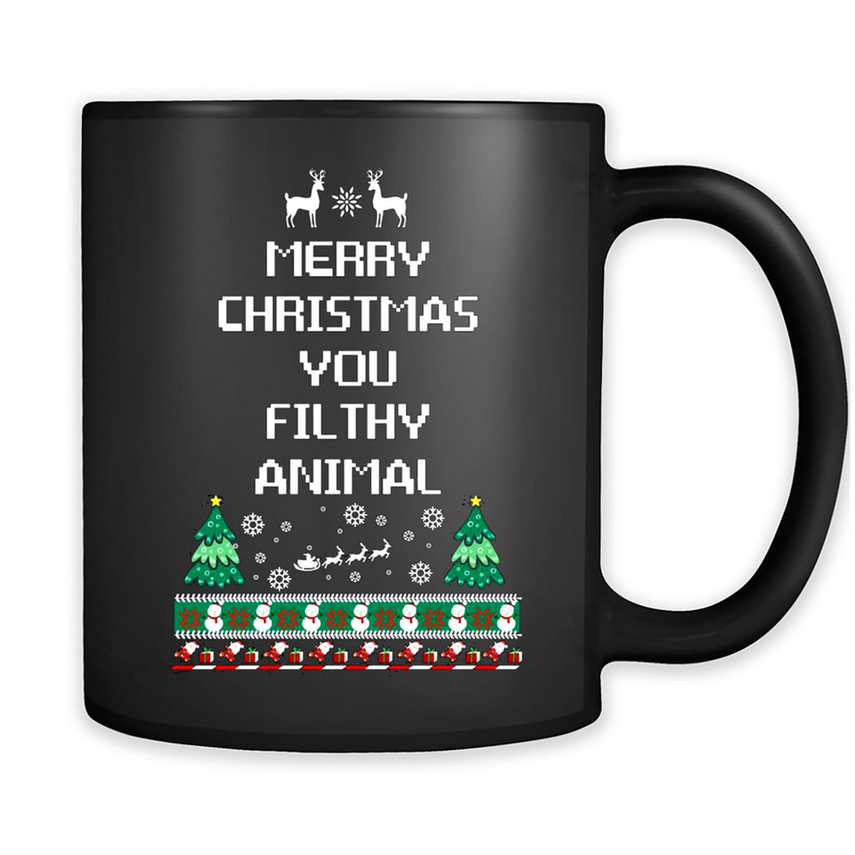 Merry Christmas You Filthy Animal Sweatshirt PINGPONG