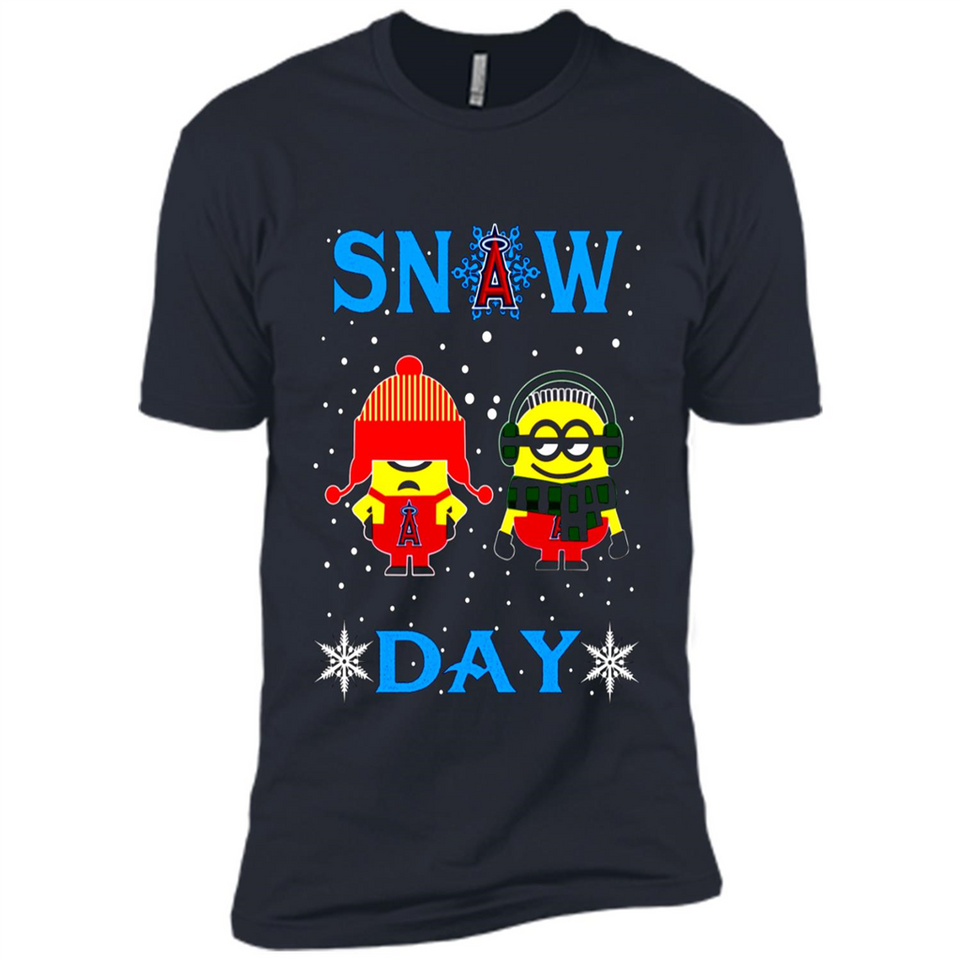 Snow Day Shirt For Los Angeles Angels Vs Minion Fans pingpong