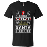 Dabbing Santa Ugly Christmas - Men's V-Neck