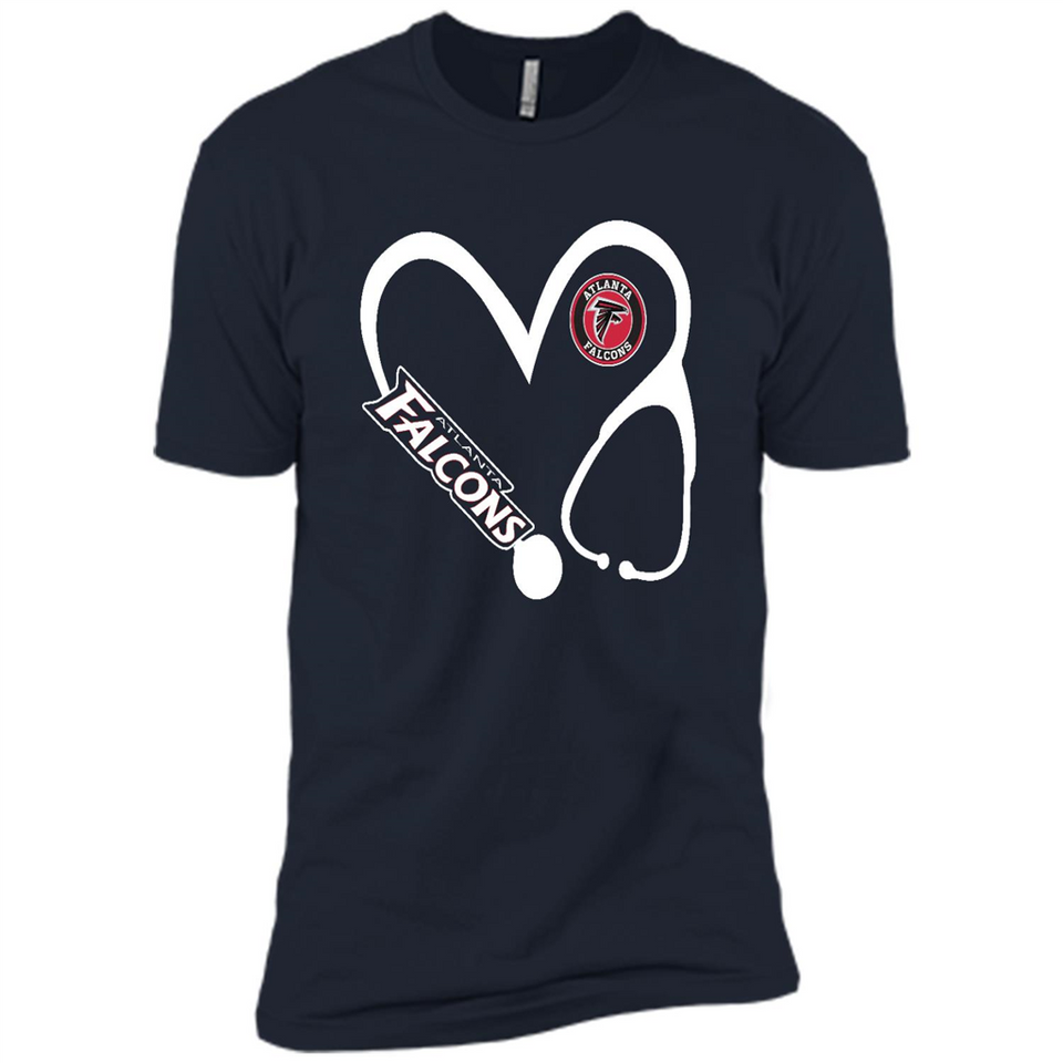 Stethoscope Heart Love Atlanta Falcons For Football Lovers