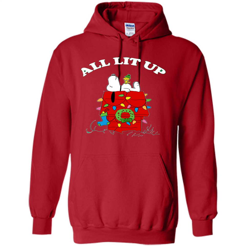 Peanuts By Schulz Snoopy Young Men_s Christmas - Hoodie