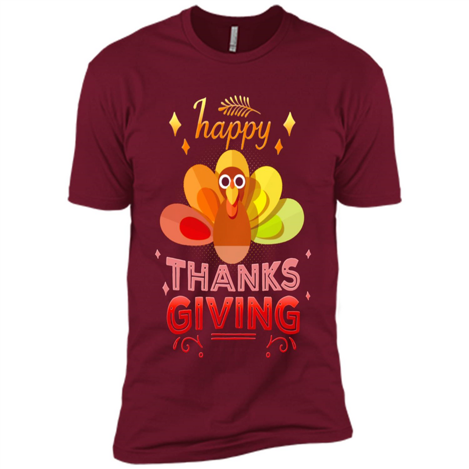 Happy Thanksgiving Turkey Day Colorful Cute