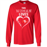 This Woman love 49ers NFL football team - Long Sleeve T-Shirt