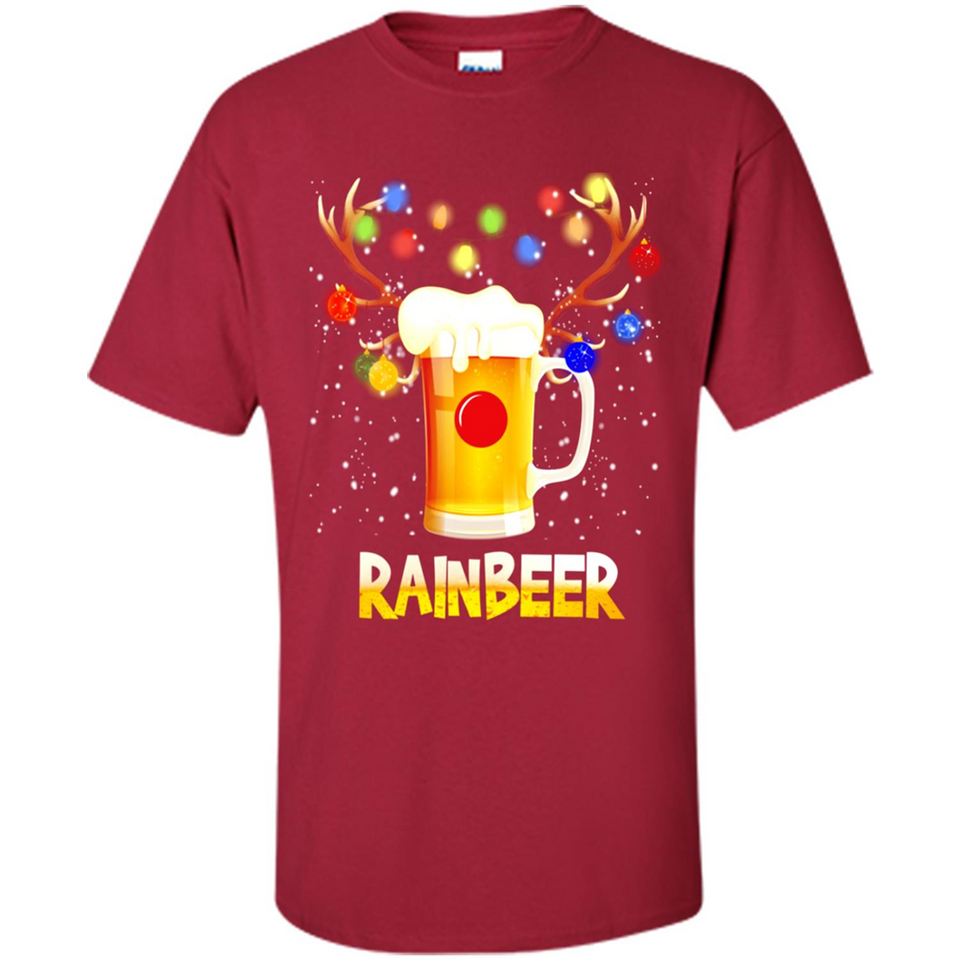 Rainbeer Christmas Reindeer Beer Drinking