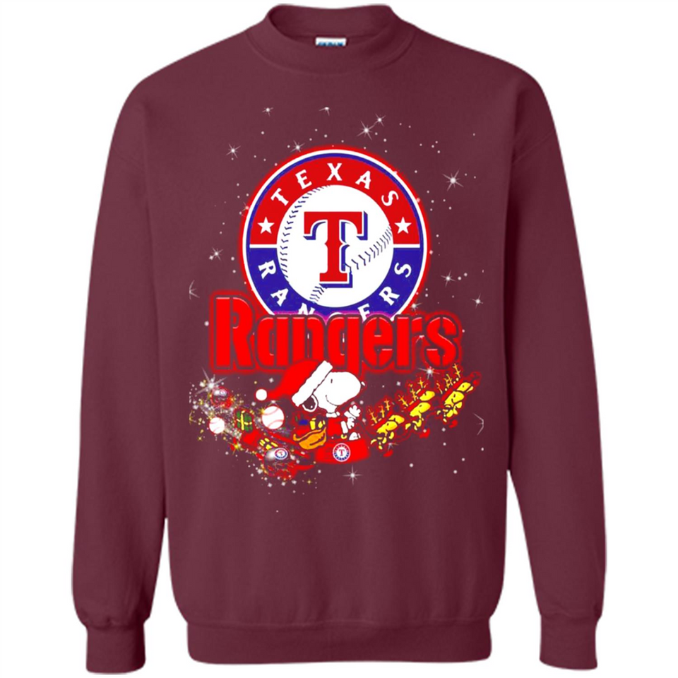 Snoopy Christmas Texas Rangers - Sweatshirt