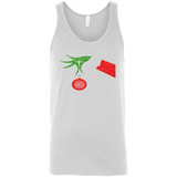 Funny Grinch Hand holding Firefighter ornament Christmas Sporty T-Shirt - Canvas Unisex Tank