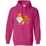 Christmas Lights Shetland Sheepdog Wearing Santa Hat Funny Xmas Mug - Hoodie