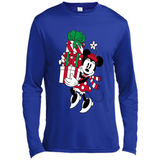 Disney Minnie Mouse Christmas Gift Sweatshirt - Canvas Long Sleeve T-Shirt