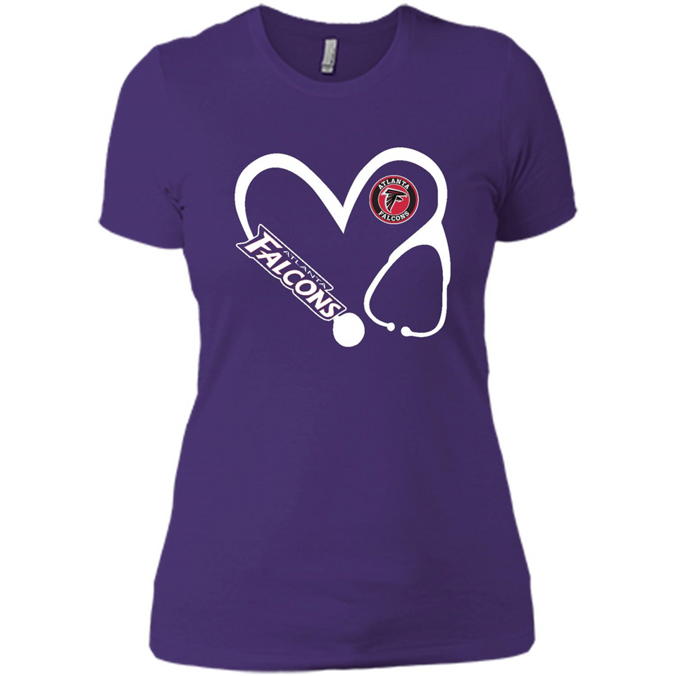 Stethoscope Heart Love Atlanta Falcons For Football Lovers