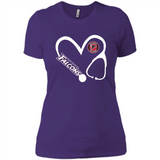 Stethoscope Heart Love Atlanta Falcons For Football Lovers